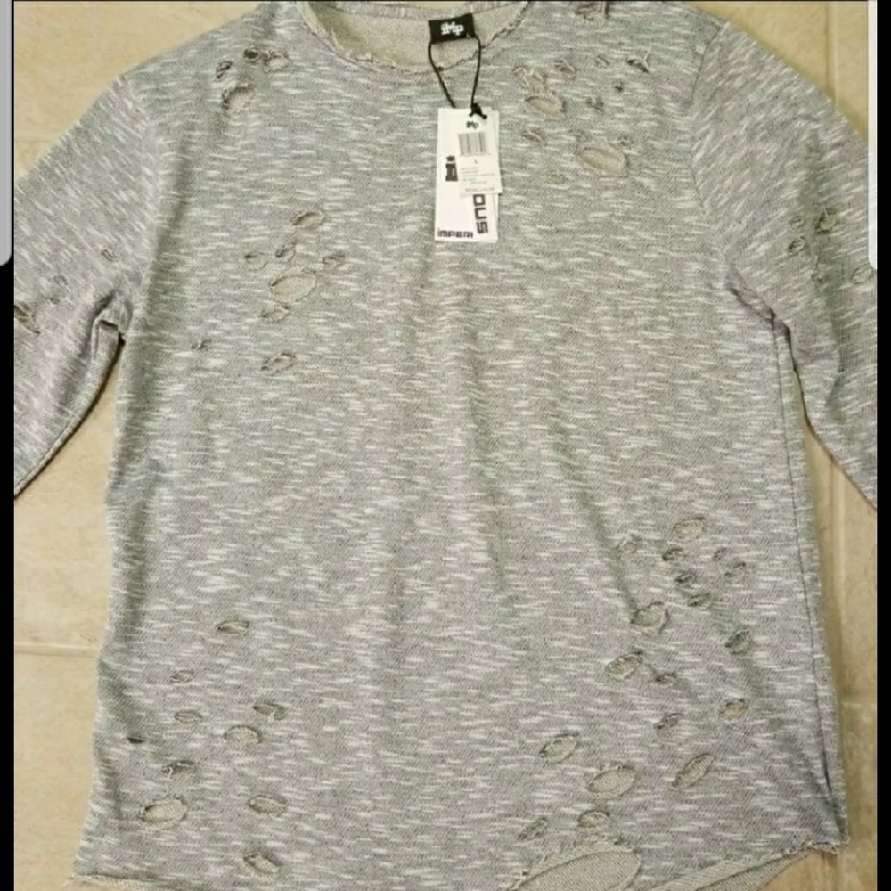 Men's Long Sleeve shirt with rips